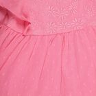 Infant Girls' 100% Cotton Frock , गुलाबी, small image number null