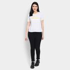 Ladies' 100% Cotton Round Neck T-Shirt, Melange Light Grey, small