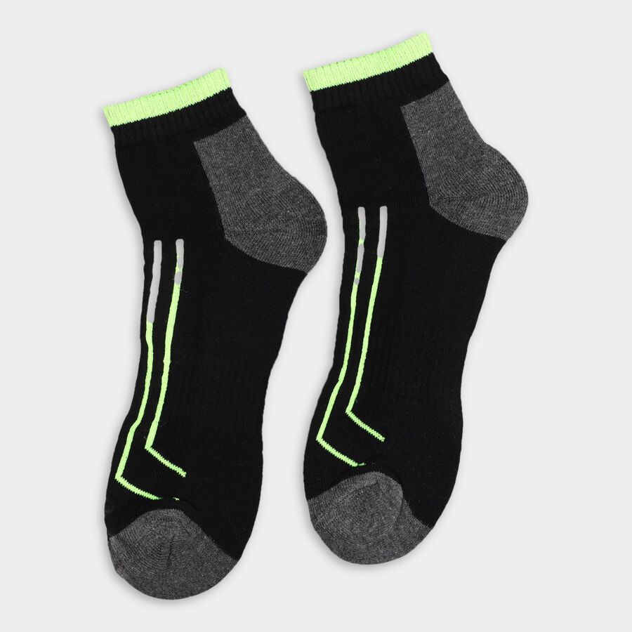 Men's Socks (Pack of 2), Black, large