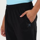 Women's Jet Black Regular Fit Cut And Sew Track Pants, काला, small image number null