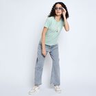 Ladies' Round Neck T-Shirt , हल्का हरा, small image number null