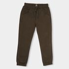 Boys' 100% Cotton Trousers , ओलिव, small