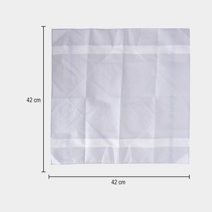 Men's Multicolour Striped Pack of 3 Handkerchief, ओलिव, large