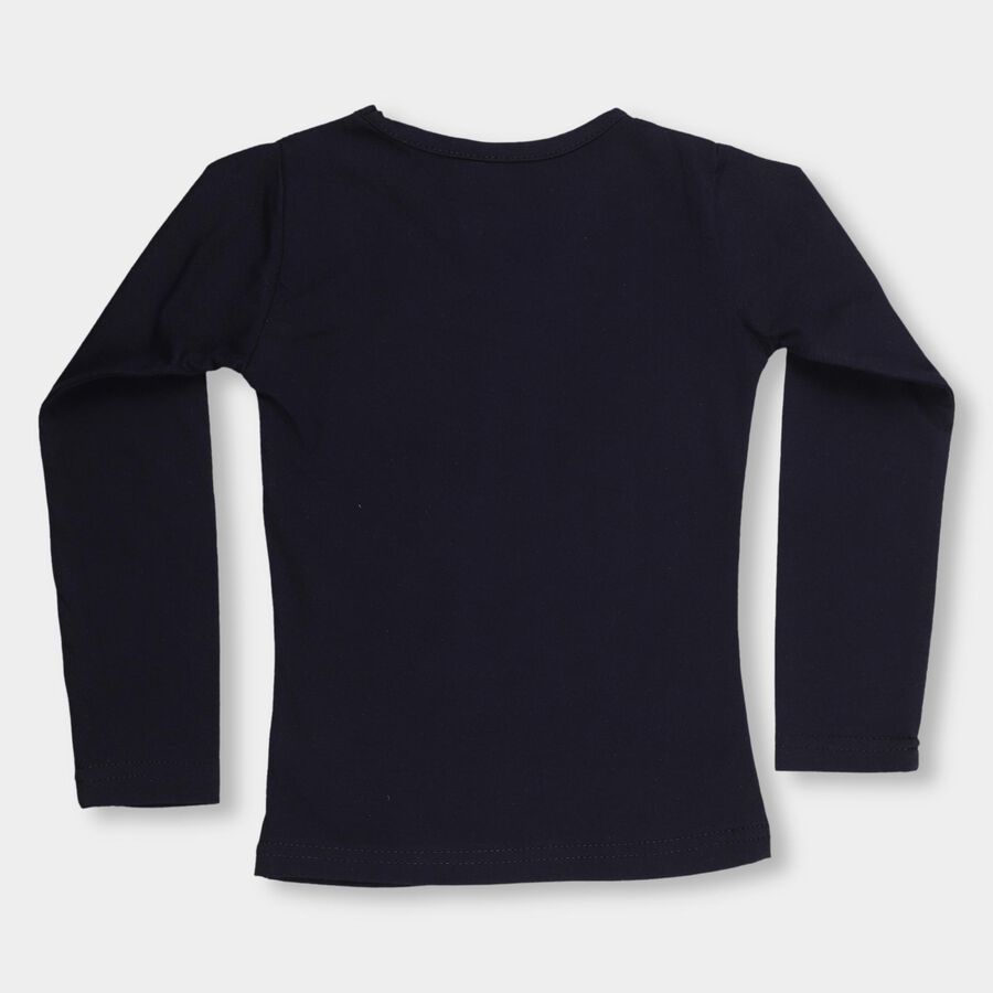 Girls' Top , Navy Blue, large image number null