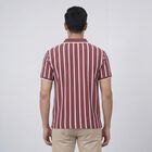 Men's Pink Polo Collar Casual Half Sleeve T-Shirt, गुलाबी, small