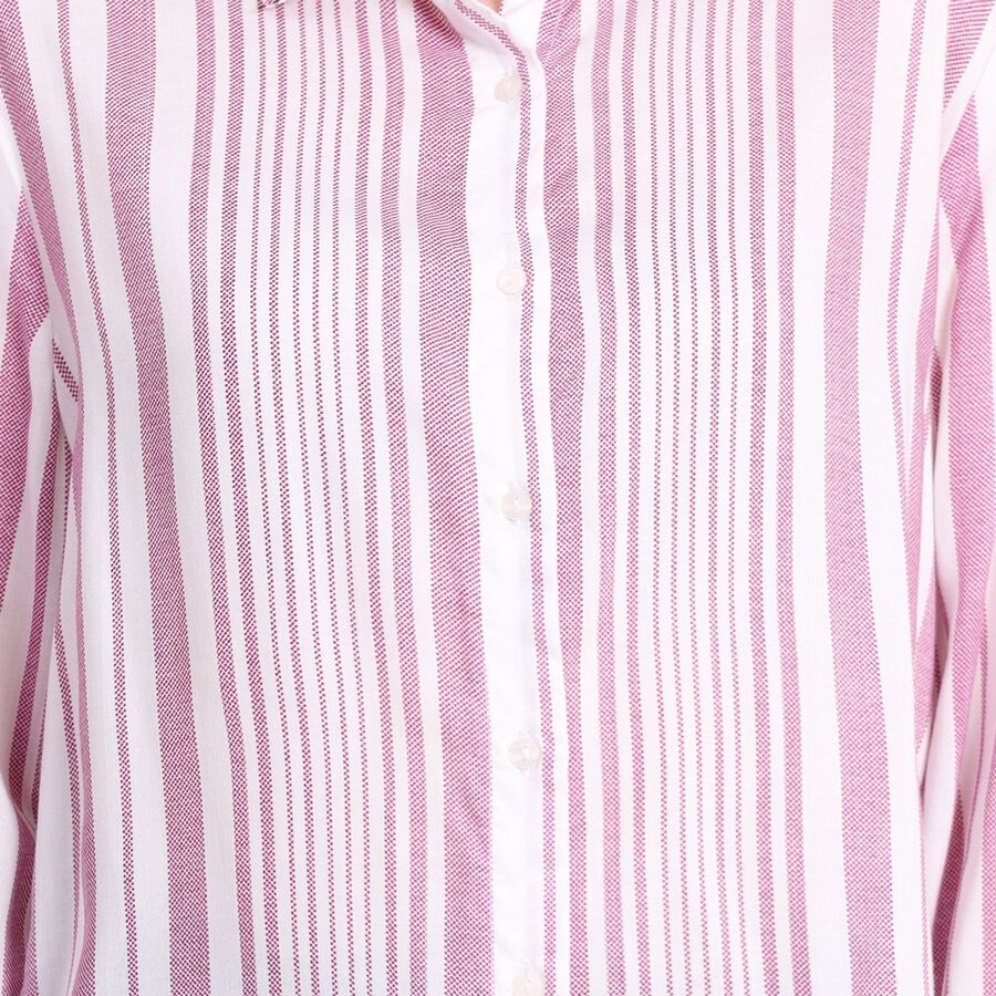 Ladies'  Stripes Shirt, Purple, large image number null