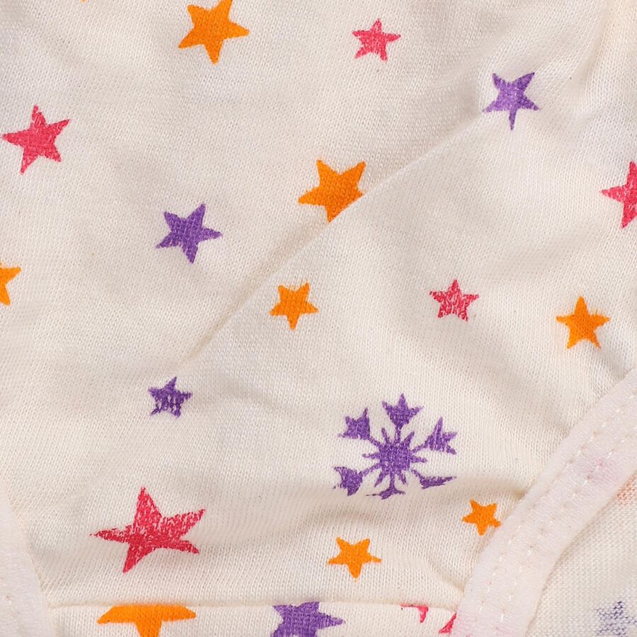 Girls Multicolour Regular Fit Printed and Solid Panties, Lilac, large