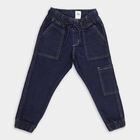 Boys' 100% Cotton Jeans , Mid Blue, small image number null