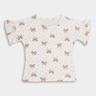 Girls' 100% Cotton T-Shirt , सफ़ेद, small