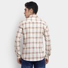 Men's 100% Cotton Casual Shirt , ऑफ व्हाइट, small