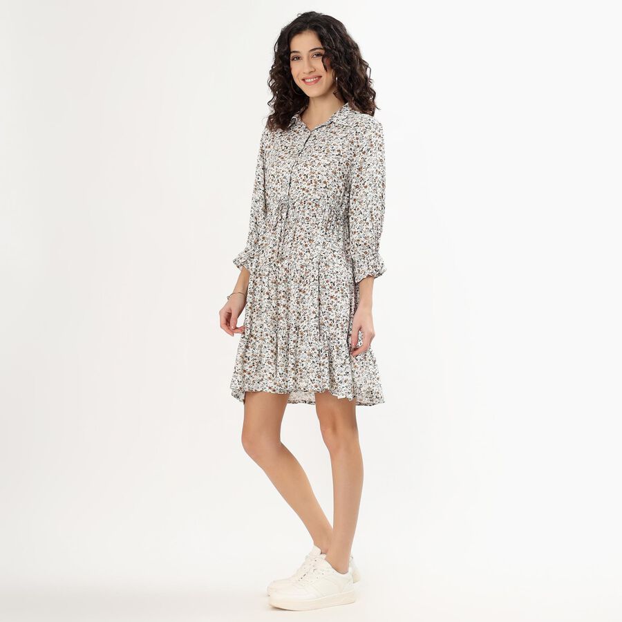 Women's Rich Eggshell White Sleeveless Classic Dress, Off White, large