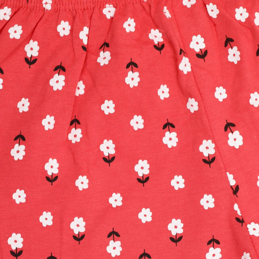 Girls' 100% Cotton Shorts , मूँगा (कोरल), large image number null