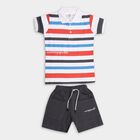 Boy's Cotton Knit Baba Suit, White, small image number null