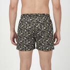 Men's Grey Regular Fit Solid Boxers, गहरा ग्रे, small