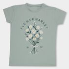 Boys' Light Green Crew Neck Casual T-Shirt, Light Green, small image number null