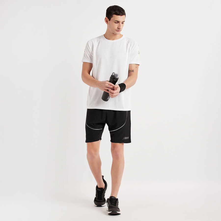 Cut & Sew Bermuda, Black, large image number null