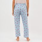 Women's Light Blue Cherry Printed Elastic Waist Pyjama, Light Blue, small image number null
