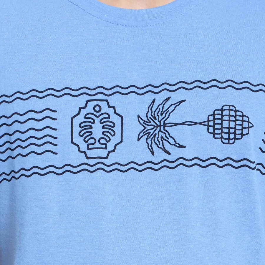 Round Neck T-Shirt, Light Blue, large image number null