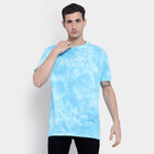 Cotton Round Neck T-Shirt, Sky Blue, small image number null