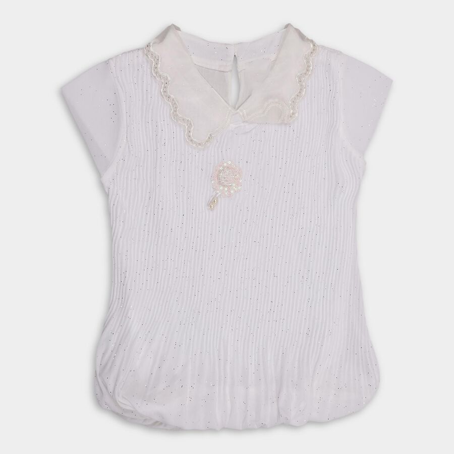 Girls' T-Shirt , ऑफ व्हाइट, large image number null