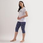 Ladies' 100% Cotton Night Suit, नेवी ब्लू, small image number null