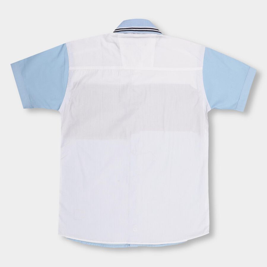 Boys' 100% Cotton Casual Shirt , Light Blue, large image number null