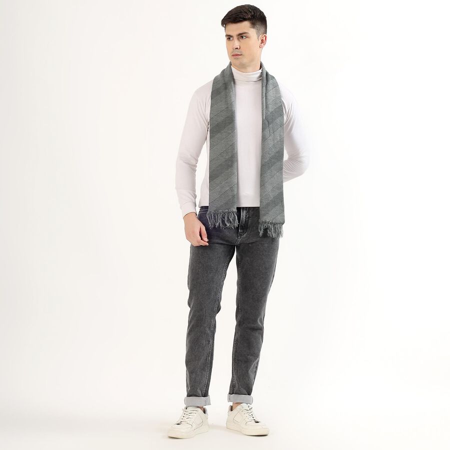 Men's Muffler, Dark Grey, large image number null