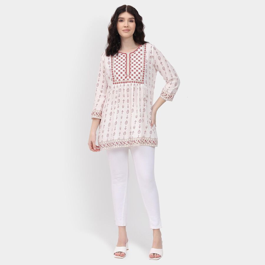 Ladies' Kurti , ऑफ व्हाइट, large image number null