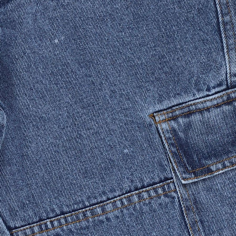 Boys' Medium Blue Relaxed Fit Cargo Jeans, मध्यम नीला, large image number null