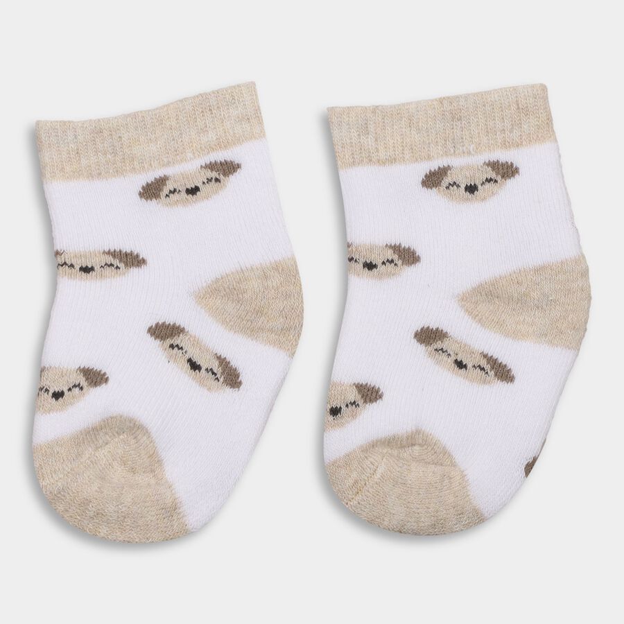 Infants' Socks (Pack of 2), Off White, large image number null