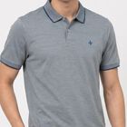 Men's Dark Blue Polo Neck Polo T-Shirt, Dark Blue, small