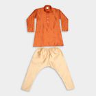 Boys' Kurta Pyjama, Rust, small image number null