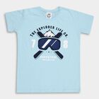 Boys' Half Sleeves T-Shirt, Light Blue, small image number null