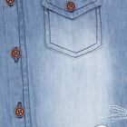 Infants Cotton Solid Casual Shirt, Mid Blue, small image number null