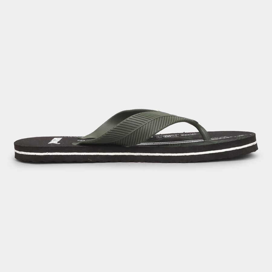 Men's Muted Olive Green Flip Flops, Olive, large