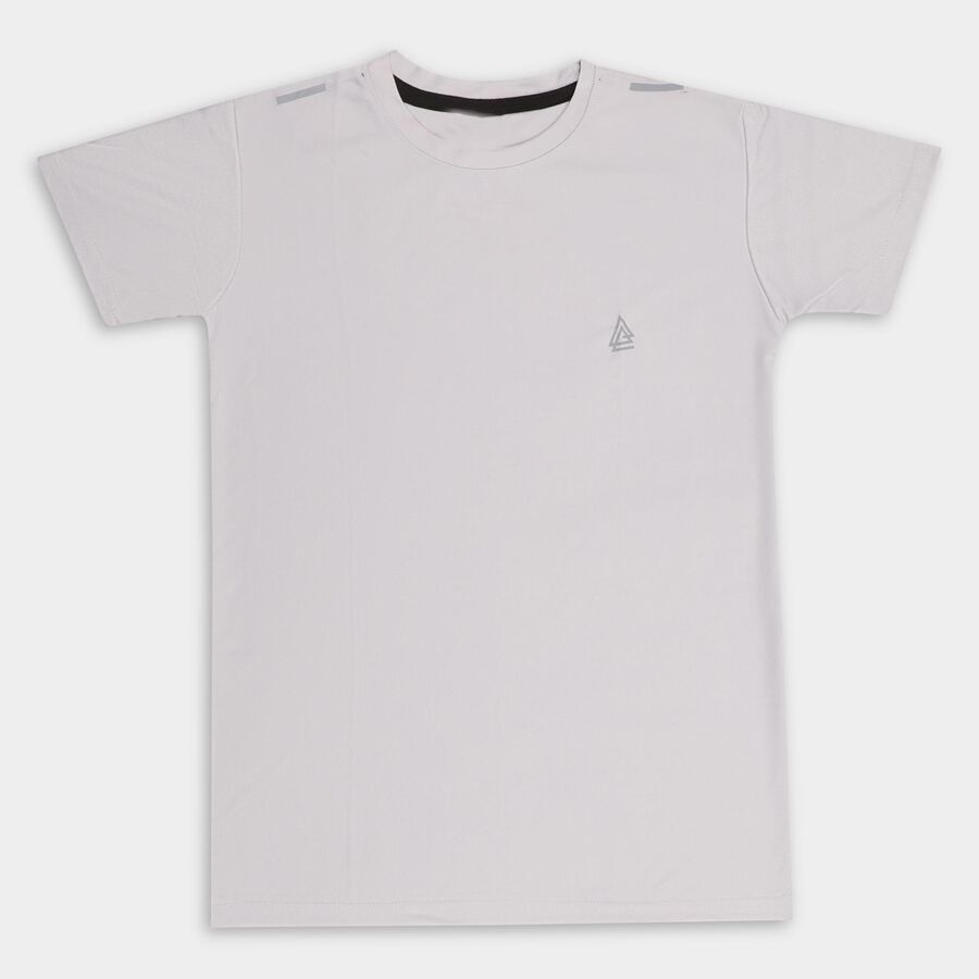 Boys' Half Sleeves T-Shirt , Light Grey, large image number null