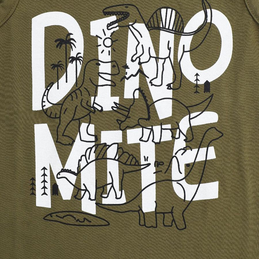 Boys' T-Shirt, Olive, large