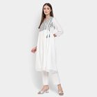 Ladies' Kurta Pyjama Set, Off White, small image number null