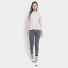 All Over Print Round Neck T-Shirt, White, small image number null