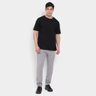 Men's Track Pants, गहरा ग्रे, small