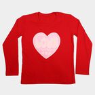 Girls Red Regular Top, लाल, small