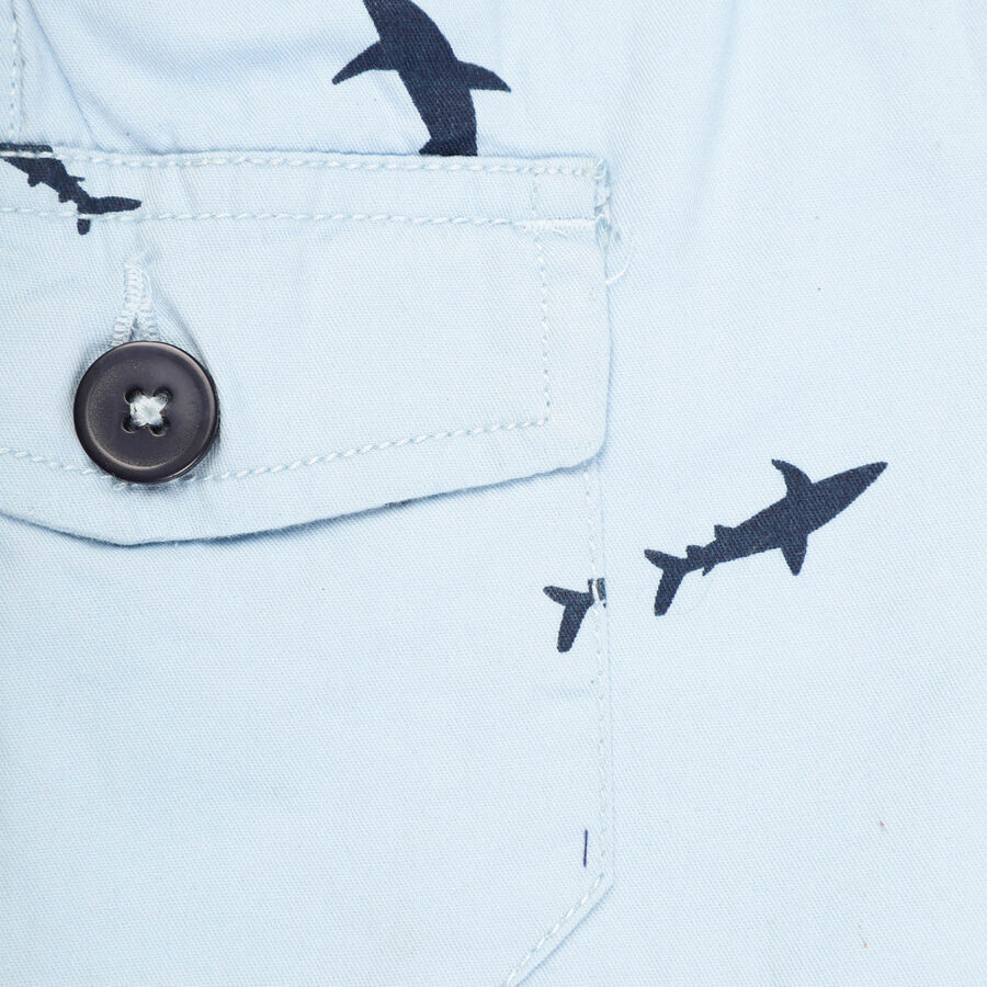 Boys Cotton Bermuda, Light Blue, large image number null