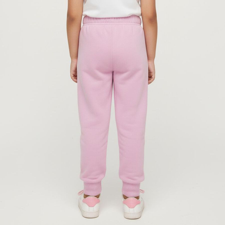 Girls' Light Pink Elastic Waist Party Vibes Pyjama, लाइलेक, large image number null