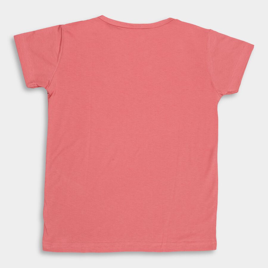 Girls' T-Shirt , गुलाबी, large image number null