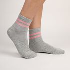 Women's Assorted Regular Fit Striped Pack of 3 Socks, Assorted, small