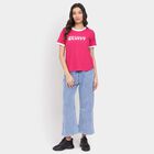 Ladies' Round Neck T-Shirt , रानी (फ्यूशिया), small image number null