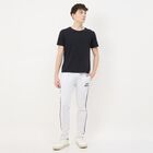 Men's Light Grey Regular Fit Track Pants, मिश्रित हल्का ग्रे, small