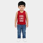 Infants' Vest, Red, small