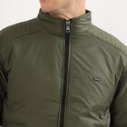 Men's Muted Olive High Neck Casual Jacket, Olive, small image number null