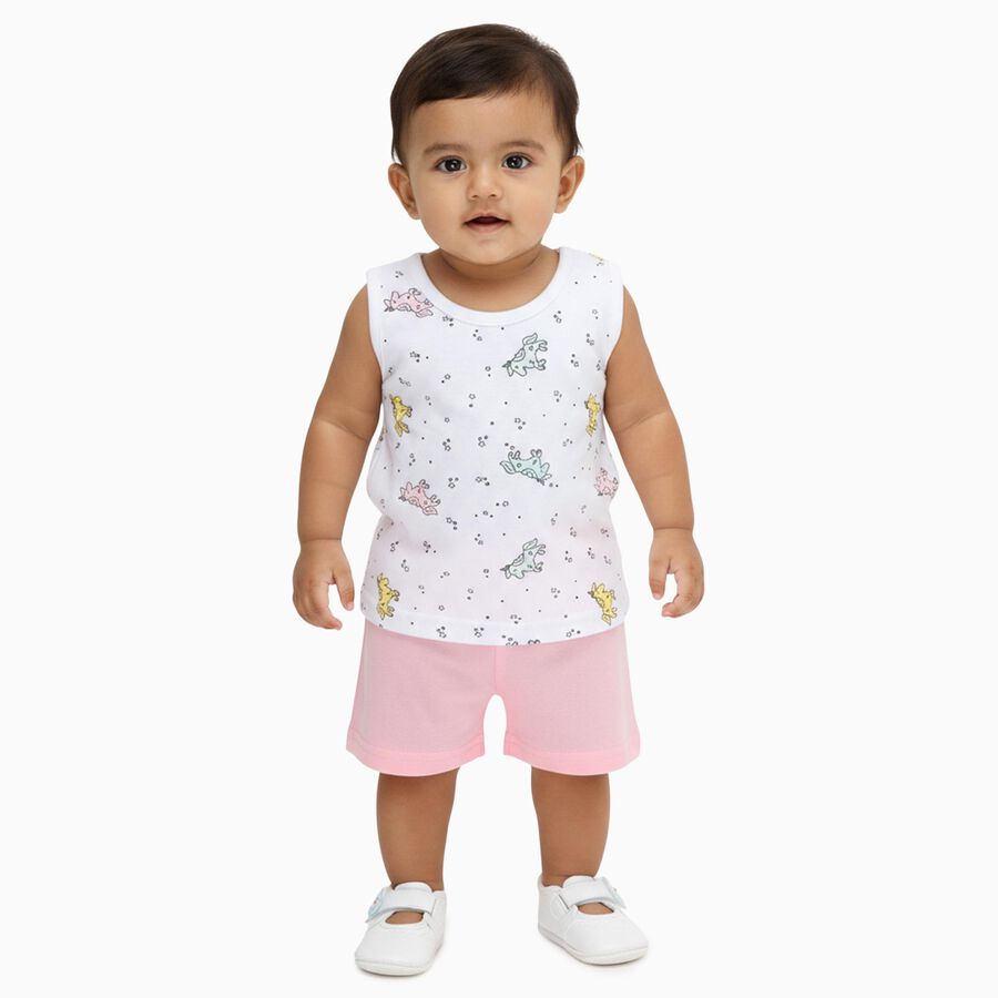 Infants' Short Set, White, large image number null